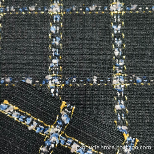 Boucle Fashion Plaid design with special Lurex fabric